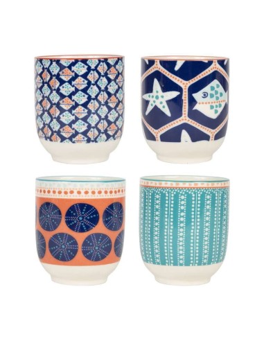 Set 4 bicchieri 20 cl in porcellana jardin d'ulysse