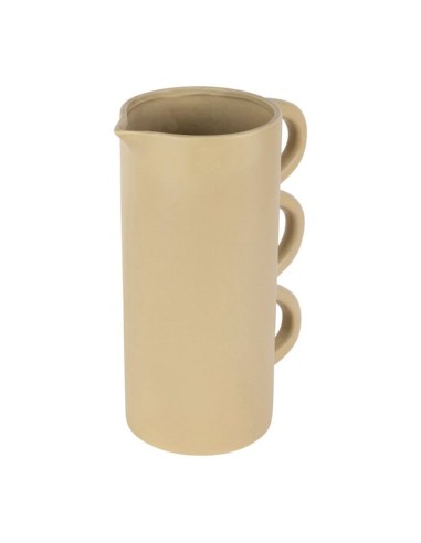 Vaso BOHEMIAN brocca ceramica avorio 19.5x13xh28cm