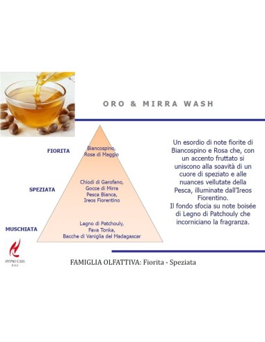 Profumo concentrato per Bucato Oro e Mirra Wash Hypno 400ml