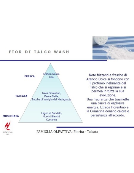 Profumo concentrato per Bucato Fior di Talco Hypno 400ml