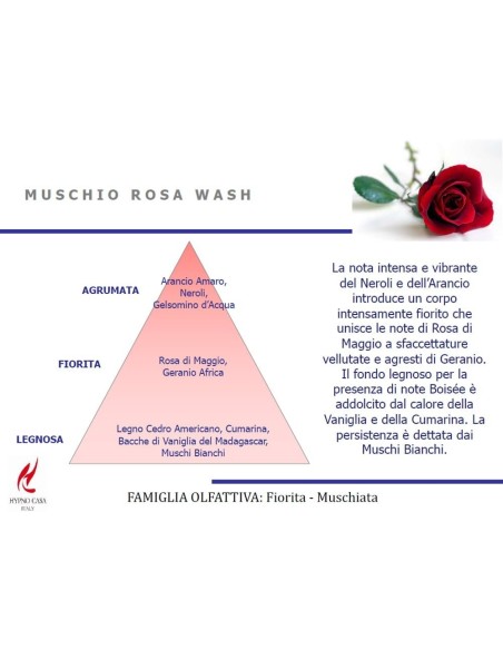 Spray per Tessuti Muschio Rosa Wash Hypno 250ml
