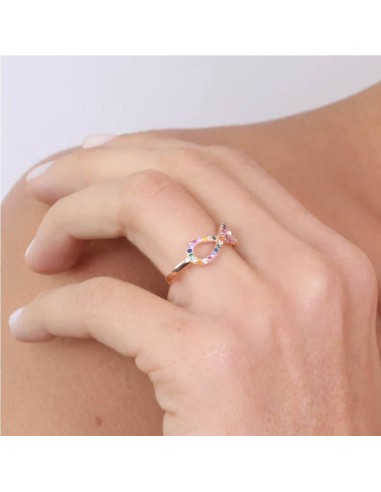 Anello Rosa Gold con Infinito BySimon