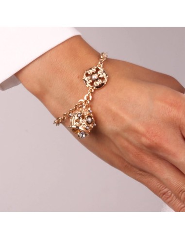 Bracciale Dorato con Campanella Traforata Amo Capri Bracciale Dorato con Campanella Traforata Amo Capri
