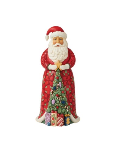 Babbo Natale con albero di Natale Jim Shore 25,5(H) cm