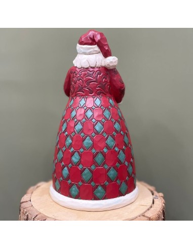 Babbo Natale con calza natalizia Jim Shore 24(H) cm