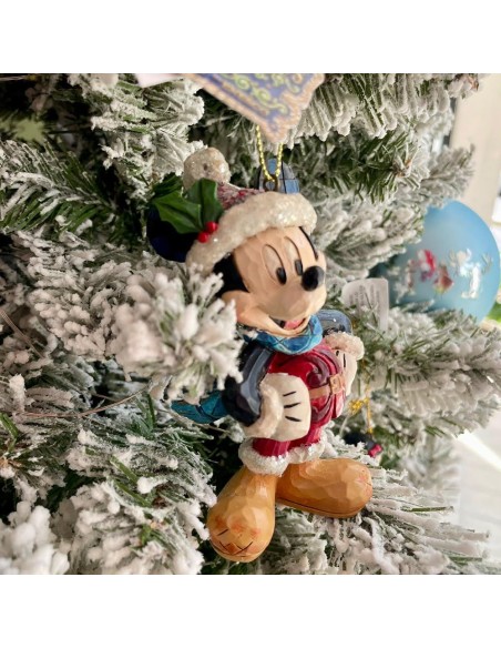 Topolino Glitterato natalizio Jim Shore - Disney Traditions