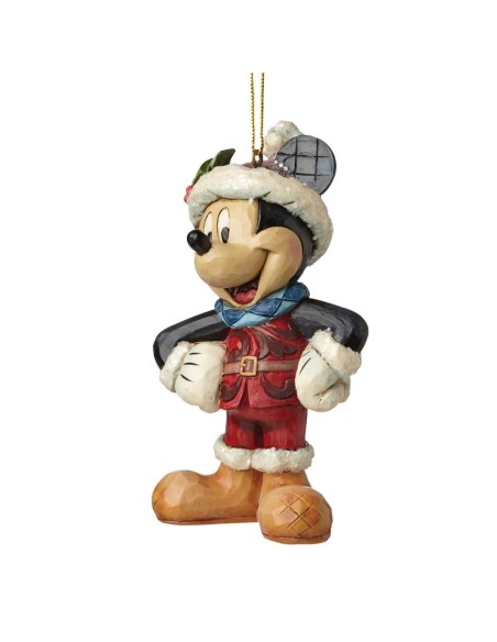 Topolino Glitterato natalizio Jim Shore - Disney Traditions