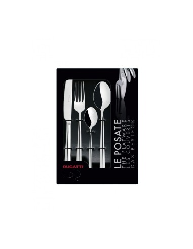 Servizio completo 24 Posate in acciaio Inox METROPOLIS Bugatti