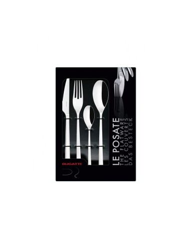 Servizio completo 24 Posate in acciaio Inox GOCCIA Bugatti