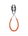 Pinza Insalata Kiss cromata con manico Arancio Bugatti