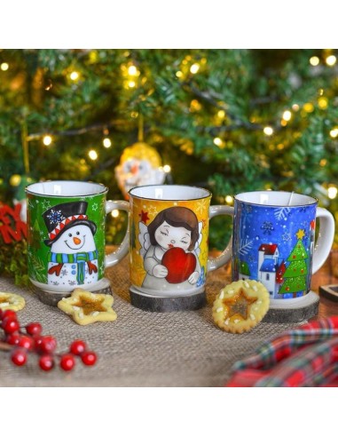 Mug Natalizia con Babbo Natale rosso Egan 380 ml