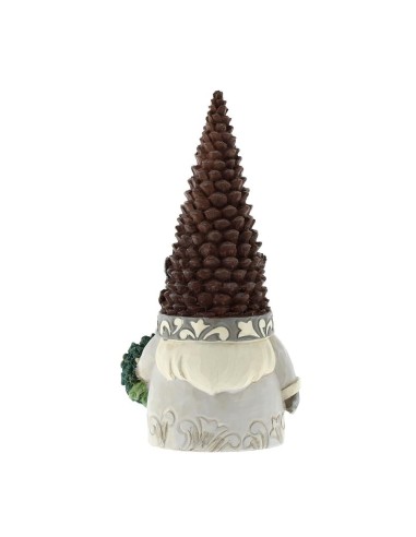 Gnomo Natalizio con Cappello Pigna Jim Shore 15(H) Cm