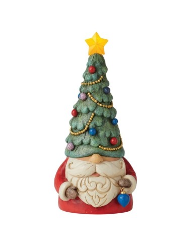Gnomo luminoso con albero di Natale Jim Shore 23,5(H) Cm