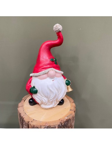 Babbo Natale Gnomo con campanella Ilary Queen 16,2(H) cm