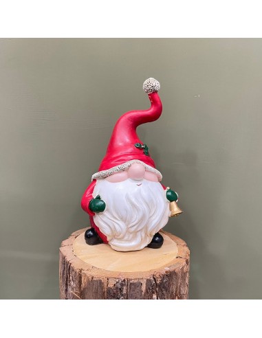 Babbo Natale Gnomo con campanella Ilary Queen 16,2(H) cm