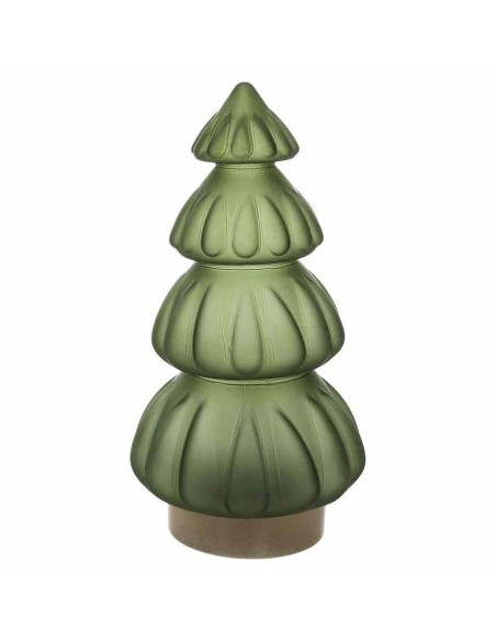 Albero di natale a led in vetro verde Andrea Fontebasso h28,5