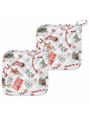 Set presine con guantone da forno natalizi Vintage Andrea Fontebasso