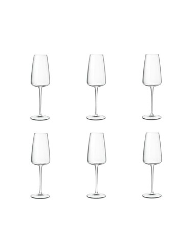 Set 6 Flute Trasparenti Meravigliosi Bormioli 21 cl