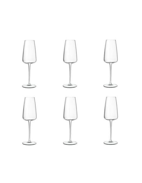 Set 6 Flute Trasparenti Meravigliosi Bormioli 21 cl