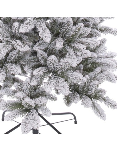 Albero di Natale Slim Innevato Dino Bianchi 210h cm