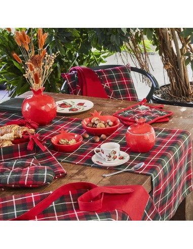 Cestino portapane natalizio Tartan Andrea Fontebasso