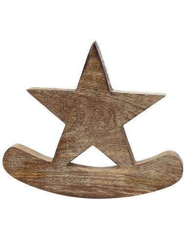 Stella dondolo in legno Andrea Fontebasso h 23cm