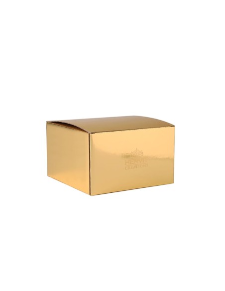 Sfera Natalizia Champagne con foglie verdi Hervit 8 cm