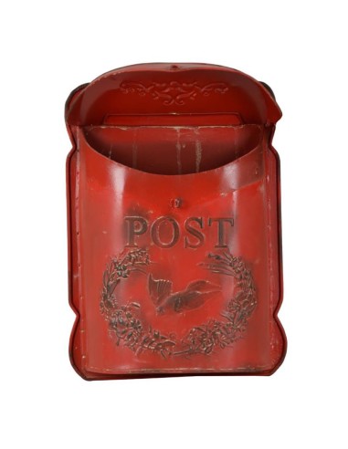 Cassetta Postale Natalizia in Metallo Rosso Lorenzon