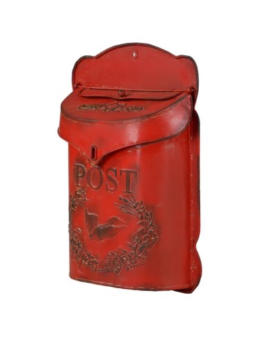 Cassetta Postale Natalizia in Metallo Rosso Lorenzon