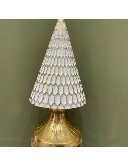 Albero di Natale bianco e oro Ilary Queen