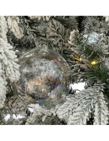 Sfera Natalizia in cristallo trasparente Hervit