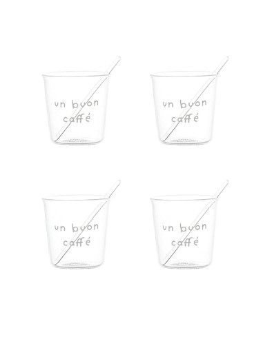 Set 4 bicchierini espresso un buon caff? Simple Day