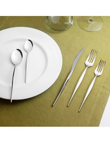 Servizio completo 24 posate NATURA in acciaio inox Bugatti