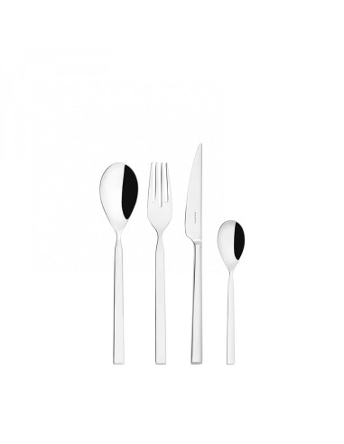 Servizio completo 24 posate PURO in acciaio inox Bugatti