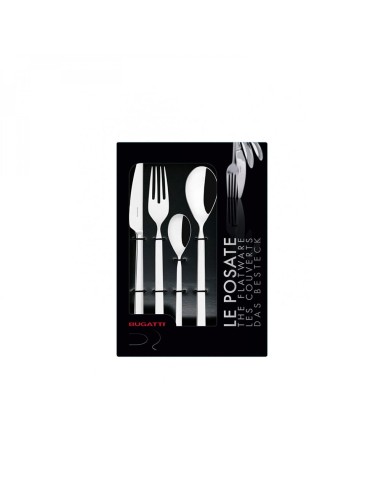 Servizio completo 24 posate PURO in acciaio inox Bugatti