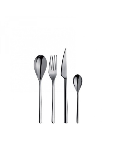Servizio completo 24 posate SINTESI in acciaio inox Bugatti