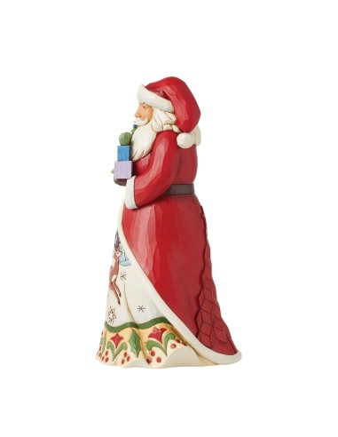 Babbo Natale con albero di Natale a led Jim Shore