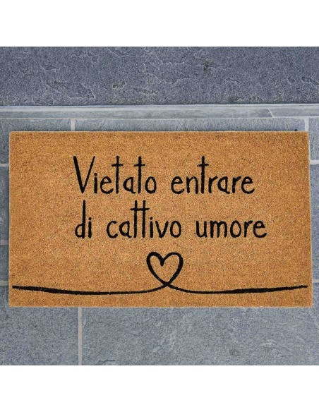 Zerbino Vietato entrare di cattivo umore Simple Day