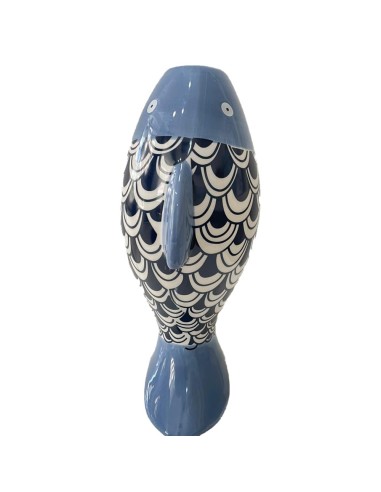 Vaso pesce marino blu Montemaggi