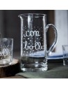 Brocca in vetro con bolle Simple Day