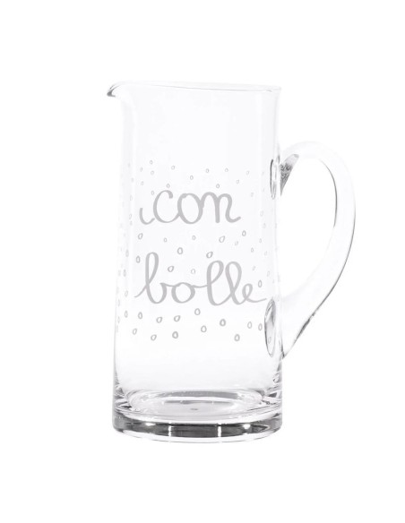 Brocca in vetro con bolle Simple Day