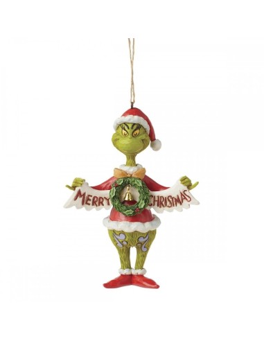 Il Grinch Merry Christmas decorazione albero Jim Shore