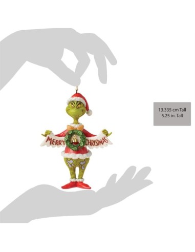 Il Grinch Merry Christmas decorazione albero Jim Shore