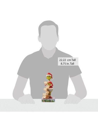 Il Grinch con lista buoni e cattivi Jim Shore