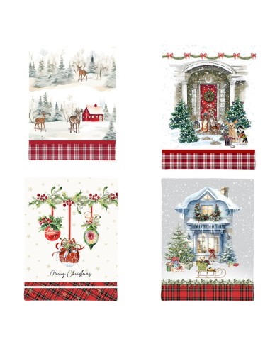 Canovaccio natalizio Merry Christmas Made in Italy Casa anversa