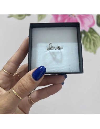 Anello love argentato milano BIJOUX