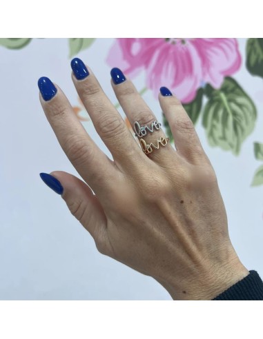 Anello love argentato milano BIJOUX