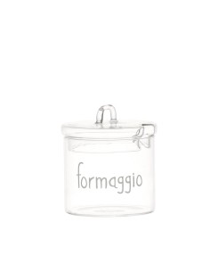 Formaggiera in vetro trasparente Simple Day 2