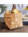Portapane avana in cellulosa con cuori Simple Day