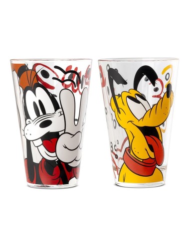 Set 2 bicchieri Pippo e Pluto Disney Forever and Ever Egan